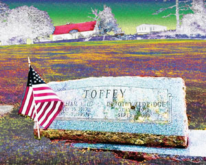 New bronze Memorial Garden Plaques 10 square stones, first of my 25* Toffey's Brothers and cousins in May 11, 2014, Akin Hatch wife, Susan E. Toffey died on February 2014, 68 years. 