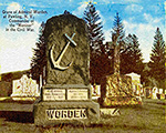 “U.S. Navy Rear John Lorimer Worden and wife, Olivia Akin Toffey Worden, down town Route 22, Pawling, NY